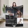 Soft BlanketKids Adult Camping Singer TINI STOESSEL Futtura Album  Throw Blanket Flannel Bedspread Couch Chair Sofa Bed Funny