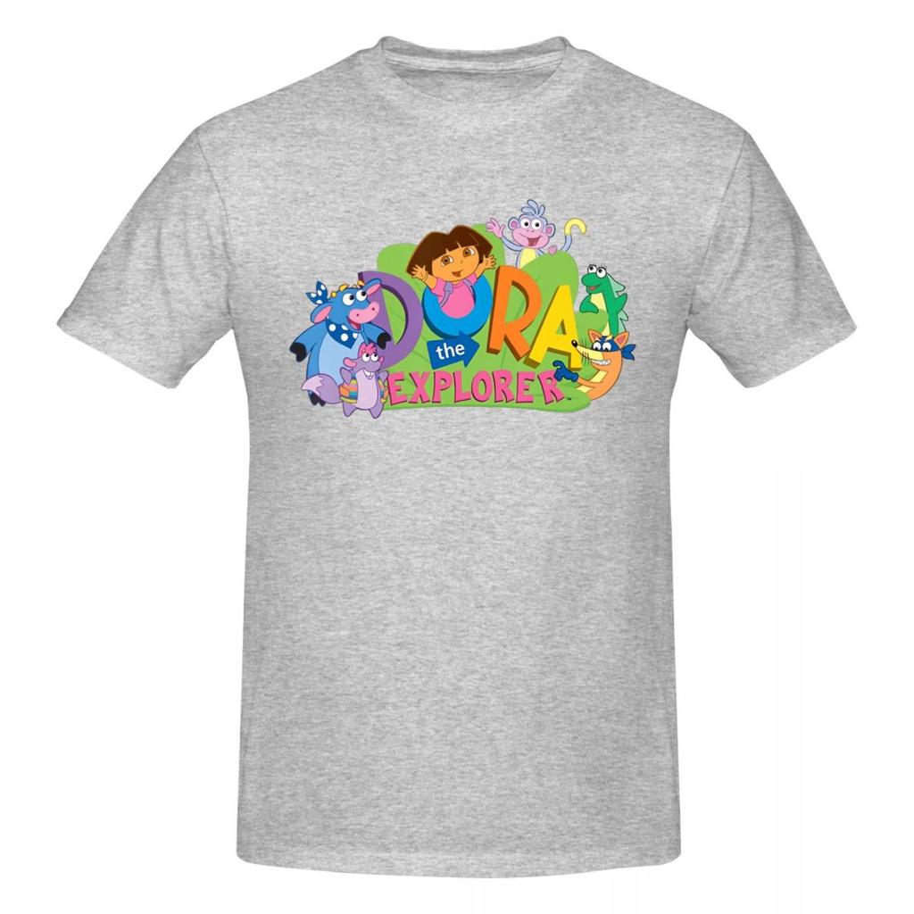 Unisex Doras The Explorer Trending T Shirt Vintage O-neck Cotton Anime Shirt