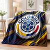 Colombia Football Printed Flannel Blanket Warm Comfort Bed Throw For Indoor Home Decoration