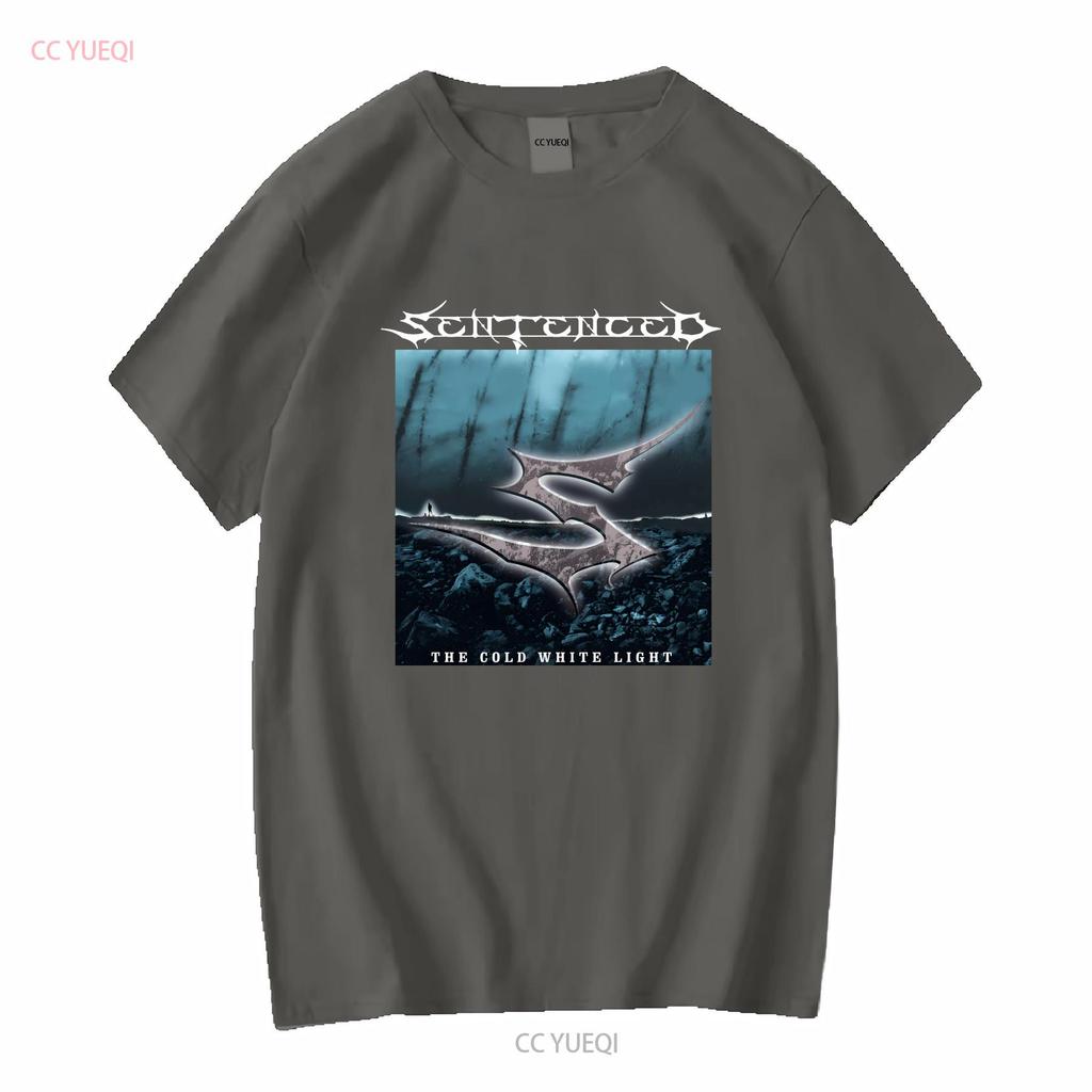 Nuova Popolare Band Sentenced T-shirt Nera Cotone Taglia Completa manica lunga o corta vintage Lavata Casual streetwear Versatile