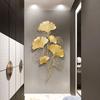 Ginkgo Leaf Iron Art Wall Hanging - 3D Metal Decor for Living Room Entrance
