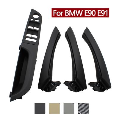 7PCS Set LHD Interior Accessories Window Switch Panel Door Handle Full Set For BMW 3 Series E90 E91 316 318 320 325 328i