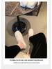2025 Winter Women's Furry Outdoor Shoes, Velvet-Lined, Thickened, Closed-Toe Fur Slippers, Warm Lambswool Loafers