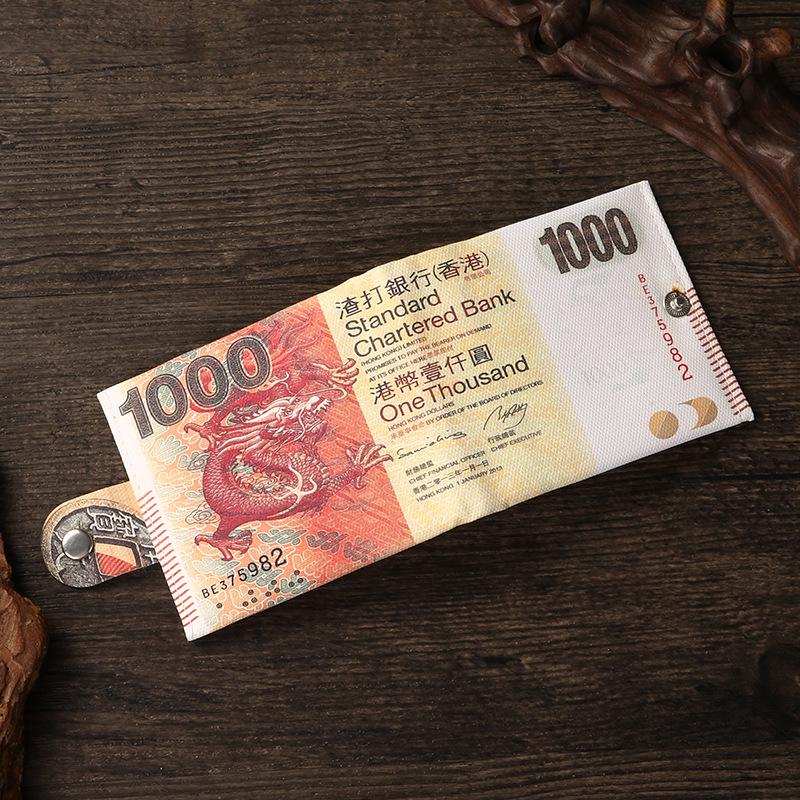 Portofel creativ din pânză pentru monede și suport pentru carduri pentru bărbați și femei