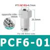 Pneumatic Connector 304 Stainless Steel PCF 1/8” 1/4” 3/8” 1/2” BSP Internal Thread Pneumatic Hose Air Pipe Quick Fitting
