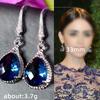 Xiaomi Huitan Elegant Blue Water Drop Shape Dangle Earring for Women Evening Party Delicate Wedding Anniversary Gift for Lover Earrings