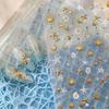 Gold Stamped Shell Conch Scallop Starfish Pearl 5D Embossed Self Adhesive Nail Art Stickers Delicate Ocean Style Manicure Decals