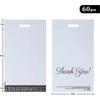 60pcs Plastic Transport Bags 300 X 400 Mm, With "Thank You" Transport Bag Opaque 1 less