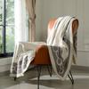 Soft Chain Geometric Knitted Blanket Gray Bedspread Modern Blue Red Decorative For Sofa Throw Warm Living Room Bedding Home Deco