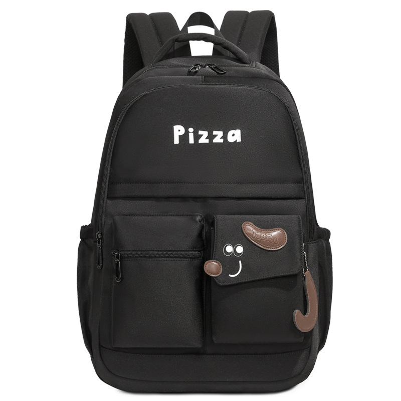 Women s Large Capacity Backpack Junior High School Student Schoolbag Computer Backpack чёрный