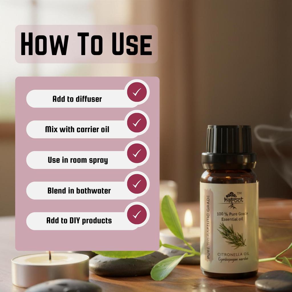 Heroot Pack of 6 Essential Oils 10ml – Frankincense, Eucalyptus, Peppermint, Tea Tree, Rosemary & Lavender | Aroma Oils