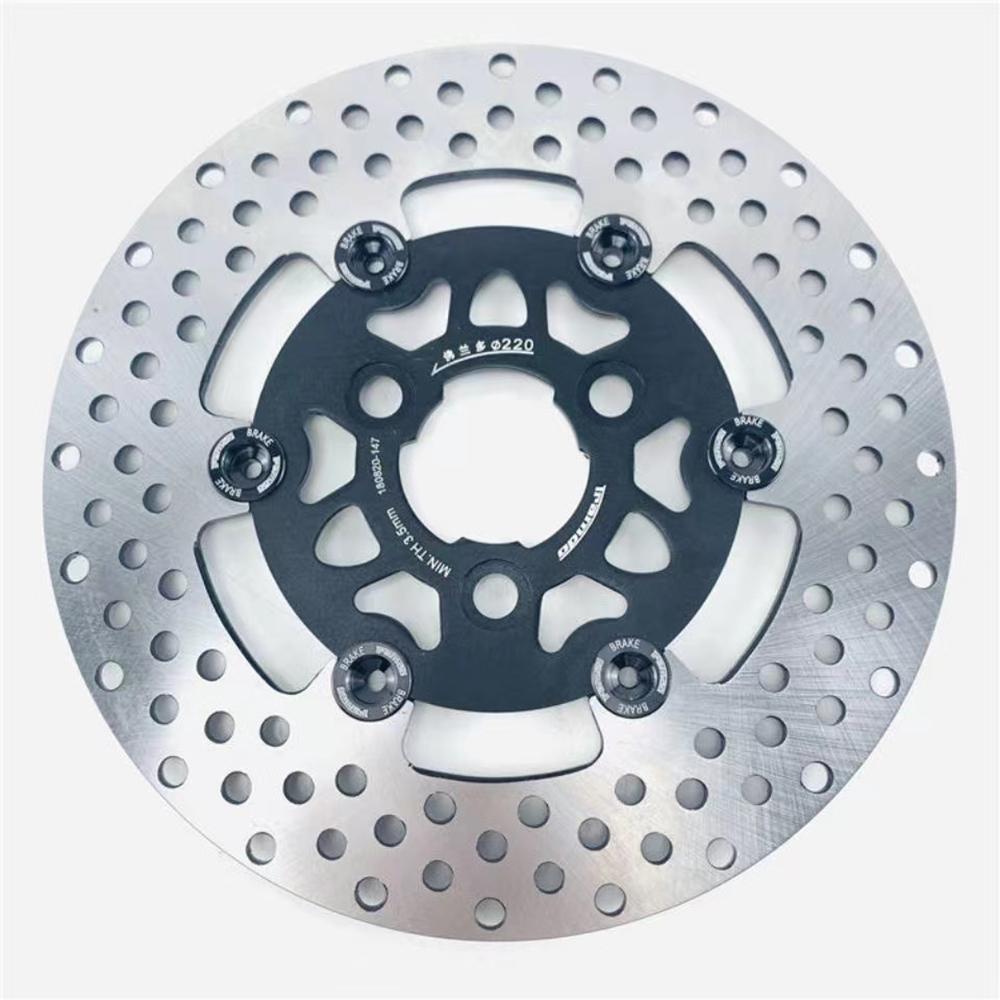 Universal CNC Aluminum Alloy Floating Disk Motorcycle Brake Disc 220mm Hole Pitch 57mm For Scooter Sport-bike