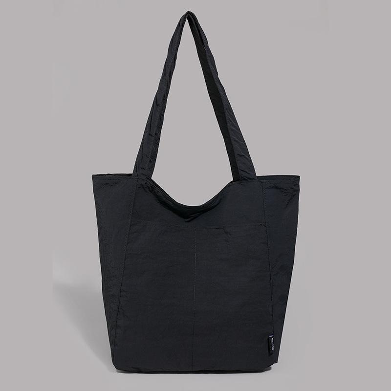 Japanese waterproof nylon casual shoulder cloth bag women's niche design sense canvas large-capacity commuter bag