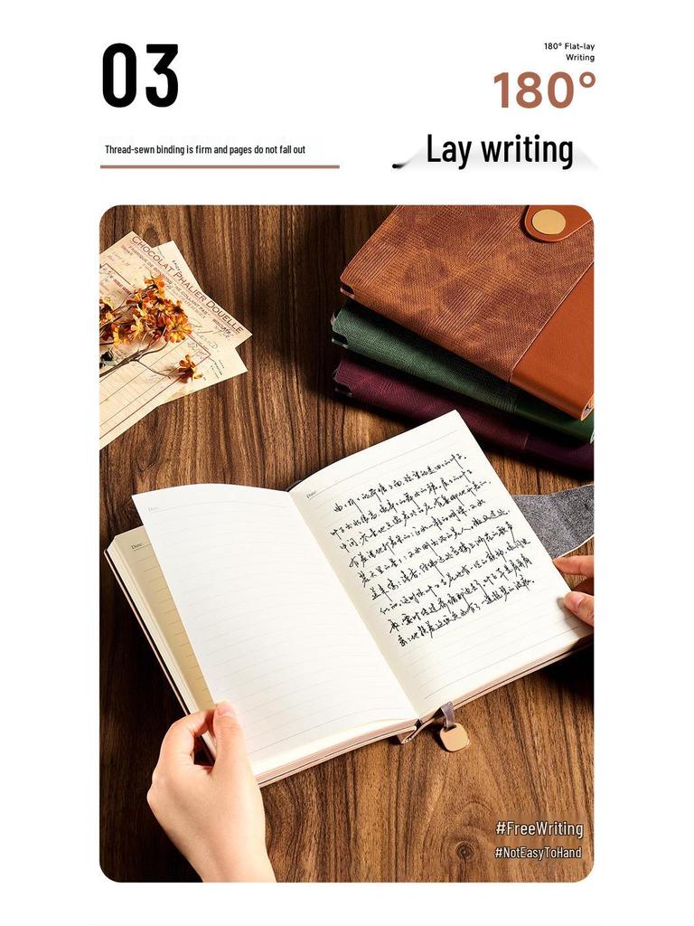 A5 Soft Leather Buckle Notebook: Customizable Diary Gift Set