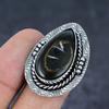 Mud Crack Fossil Gemstone 925 Sterling Silver Jewelry Gift Ring Size 7 J9K83