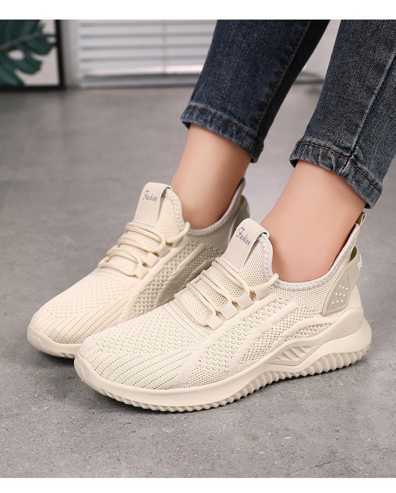 Shoes Women's casual shoes, women's shoes soft sole lightweight sports shoes mesh white shoes versatile outdoor single shoes