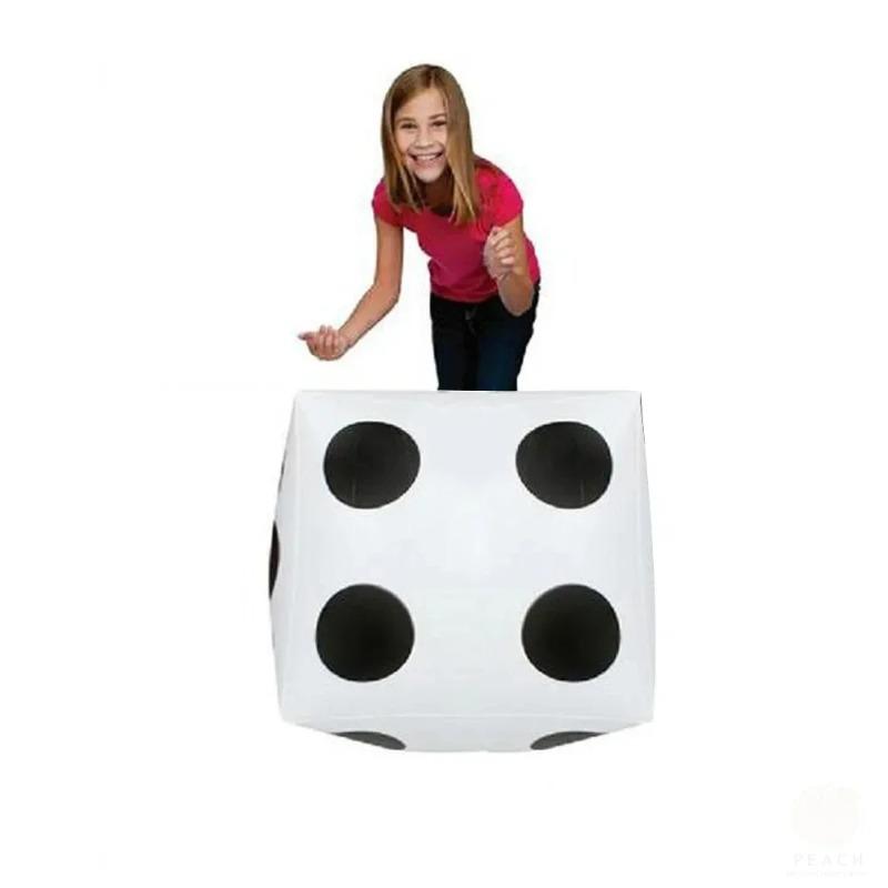Lustige Outdoor Aufblasbare Würfel 28*28cm Poolparty Spiele Unterhaltung Punkt Diagonal Riese Kind Erwachsene Spielwürfel Spielzeug