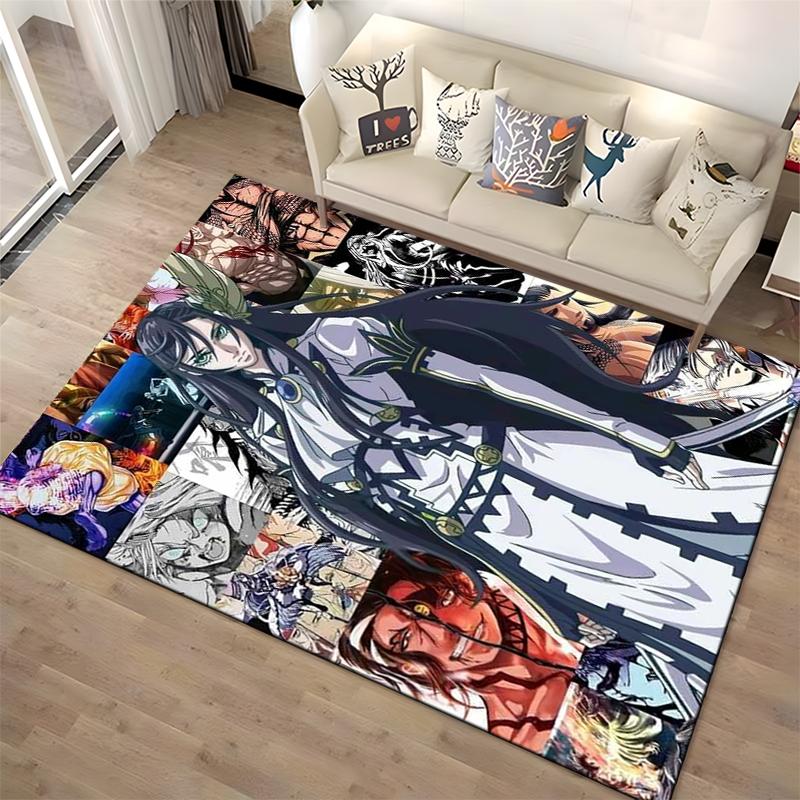 "Anime Character Carpet with Epic Design for Living Room Decor" Suitable for Use As an Anti-slip for Living Room Bedroom Sofas