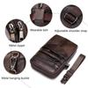 Men's Genuine Leather Crossbody Shoulder Bag Small Multi-pocket Messenger Bag