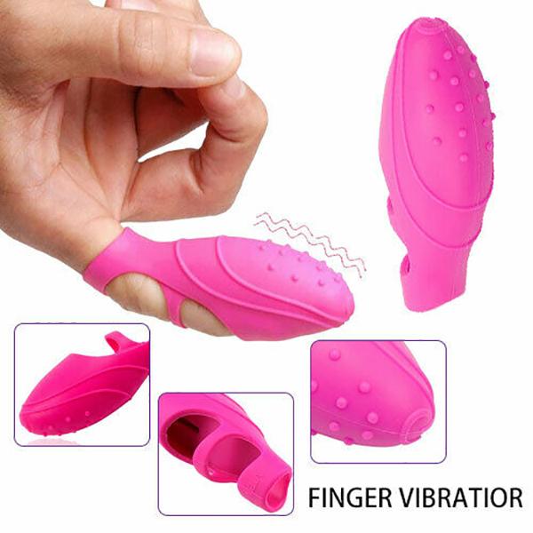 Clit Vibrator Vibrating Finger Sleeves Clitoral Massager Sex Toys for Women