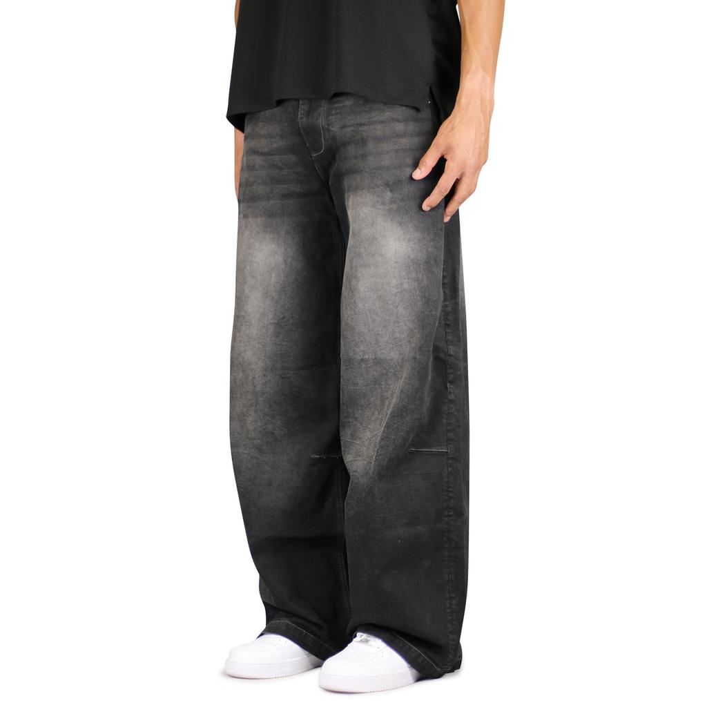Haipeodenim Black Wide Fit Jeans