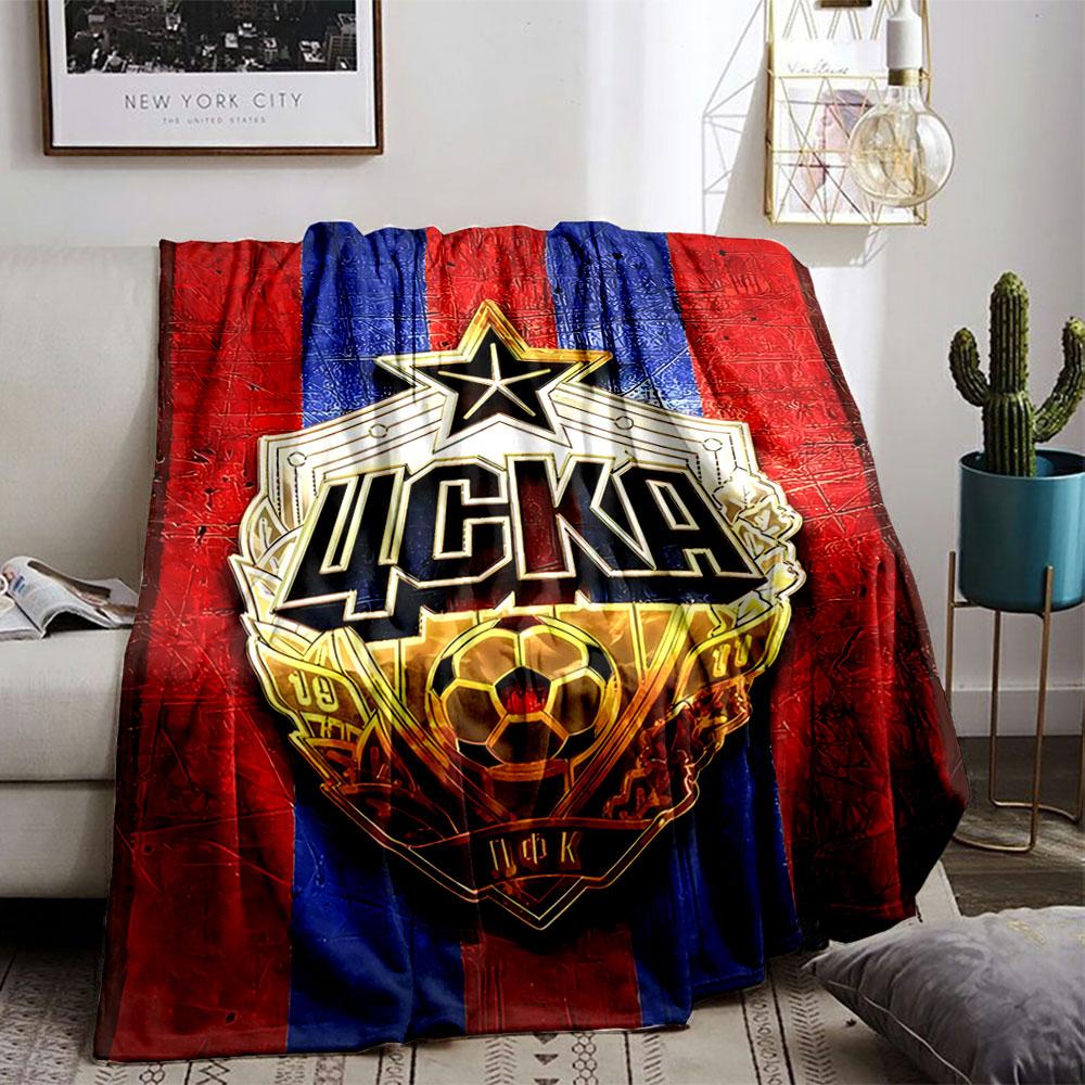 CSKA Emblem Blanket Design for all seasons blanket lunch break throw gift