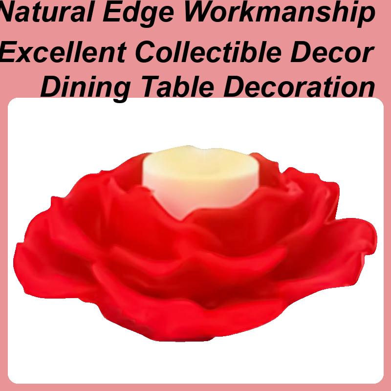 Tea Candle Holder Vintage Red Flower Candle Holder Tea Light Cup For Birthday Wedding Seasonal Shower Parties Event Christmas красный