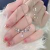 Korean Pearl Necklace: High-End Silver Clavicle Chain with Niche Design, Perfect for Light Luxury and Sweater Pendants.