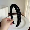 Black White Color Polka Dot Headband Non-Slip Temperament Hair Band Fashion Wide Headband  Casual