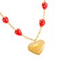 Fruit Glass Pendant Necklace for Women Featuring Handcraft Designs and Vibranting Color for Casual or Festive Occasions