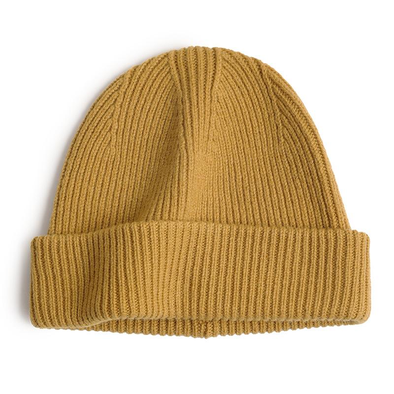 Custom Cute Luxury Warm 100% Lambs Wool Knitted Unisex Beanie Hats for Business & Travel with Hand Drawn Logo