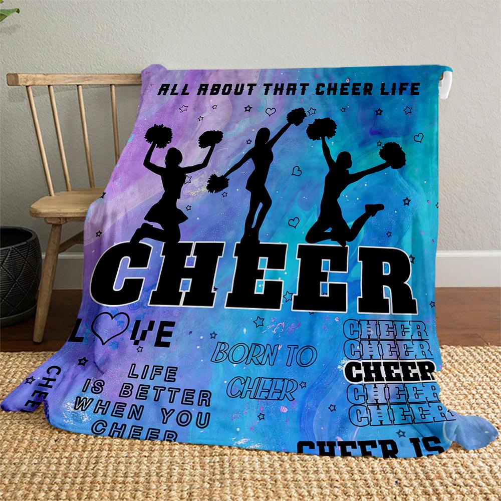 Cheerleader Life Outdoor Flannel Blankets, Outdoor Travel, Home Blankets, Fan Gifts,Suitable for All Seasons, Christmas Gifts. R1127100