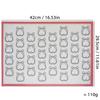 Silicone Baking Mat with measurement for Oven, Colorful Non Stick Reusable Bakeware Sheet Liner for Make Macaron, Cookie, Pastry