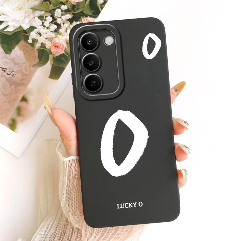 For Realme C83 Lucky Initial Letter Phone Case For Realme C83 C 83 5G Soft Silicone Cases Bumpers