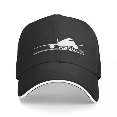 Airbus A350 Baseball Caps Hip Hop Airplane Sandwich Hat Men Women Breathable Sun Cap Fishing
