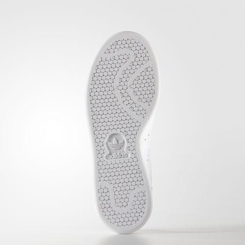 Adidas Stan Smith J 'White' (Unisex) Running White / Running White / Pink Buzz Kids' Skateboarding Shoes B32703