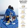 1pc Cartoon charactersOutdoor Flannel Blanket Soft Plush Decor for Picnics, camping,Bedroom, Playroom, or Lunch Breakn1145A