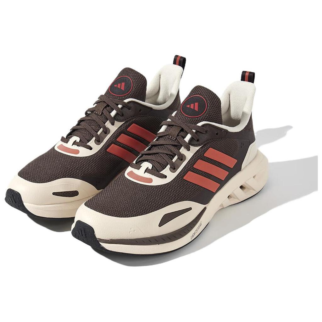 Adidas All Day Power Warm Fashion Casual Shock Absorbing Lightweight Low Top Running Shoes Unisex Sneakers Brown JS3430