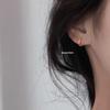 Korean Style Geometric Circle Earrings: Elegant, Versatile Ear Jewelry for Women and Students