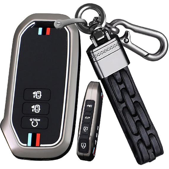 SANRILY Luminous 7 Button Key Fob Cover Fit for Kia EV6 GT K5 Sorento 2023 2022 Carnival Seven MQ4 Sportage NIRO Key Keyless Full Protection Key Case