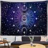 Bohemia Mandala Tapestry Sun and Moon Tapestry Wall Hanging Tarot Hippie Wall Rugs Room Dorm Decor Blanket Black and White Color