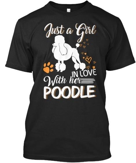 

Стандартная футболка унисекс «Просто девушка, влюбленная в своего пуделя» S