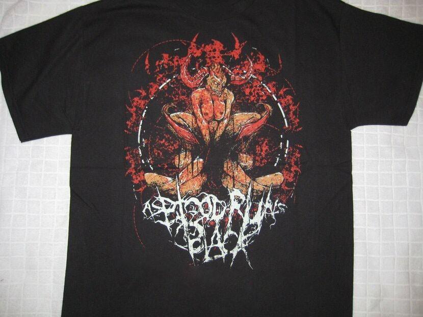 Vintage As Blood runs Black Shirt TShirt Unisex All Size ZL319  Unisex T-Shirt XL