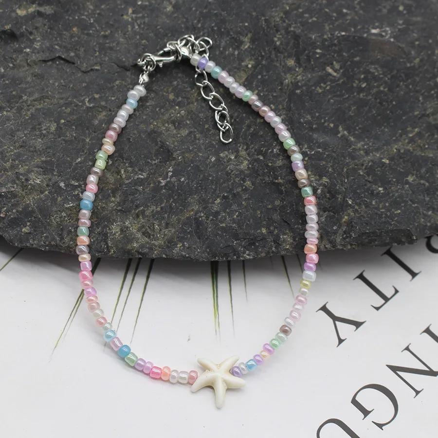 

Beach Bead Necklace Vintage Acrylic for Women Jewelry Retro Fashion Beads Pendant Choker Women Beach Jewelry