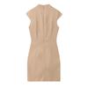 Summer 2025 Women's Sleeveless Pleated Hem Mini Dress