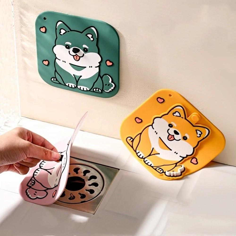 2PCS/SET Anti Back-flow Floor Hair Catcher Sealing Anti Odor Cover Drain Protection