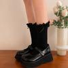 1 Pair Womens Summer Short Thin Socks Girls Sexy Cotton Lace Ruffle Style Socks Boat Socks Breathable Cute Lolitas Socks