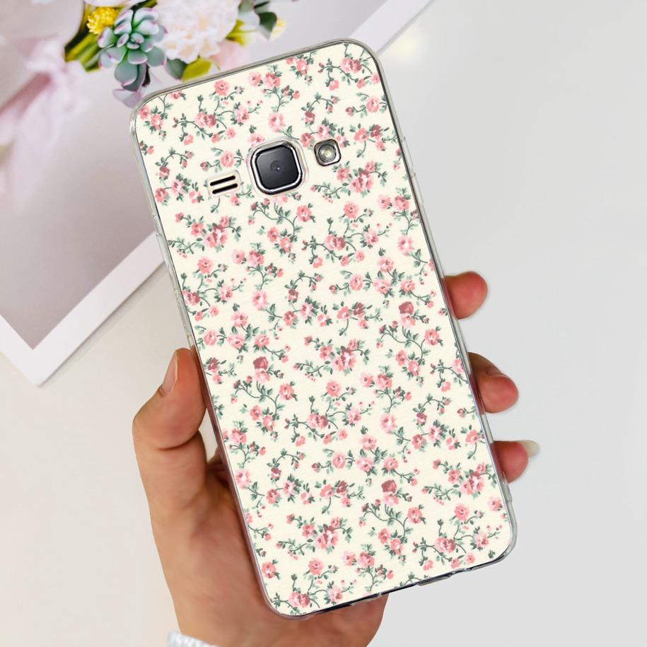 For Samsung J1 2016 Case SM-J120F Cover Fashion Marble Flower Soft Silicone Phone Cover For Samsung J1 Mini J105F J 1 2016 Funda