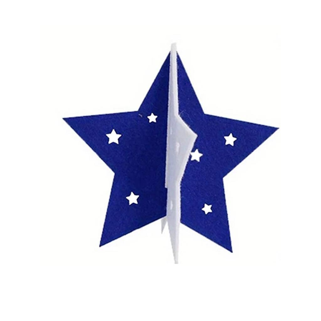 3pcs Independence Day 3D Star Home Decorations, Interesting Home Wooden Decorations