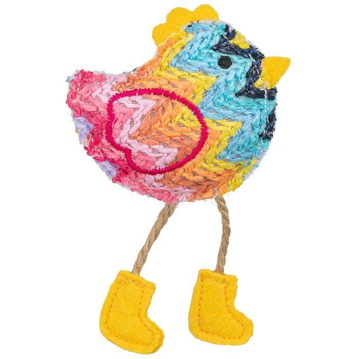 Jouet en peluche pour chat - TRIXIE - 11 cm - Parfum herbe à chat - Silencieux - Stimule le jeu - Effet apaisant